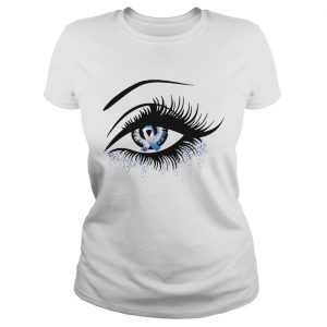 Ladies Tee Diabetes and cancer awareness in the eye shirt