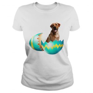 Ladies Tee Dog Easter Cute Labrador Egg Gift Shirt
