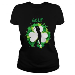 Ladies Tee Golf Shamrock Irish St Pattys Day Sport Shirt