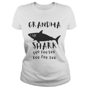 Ladies Tee Grandma shark doo doo doo shirt