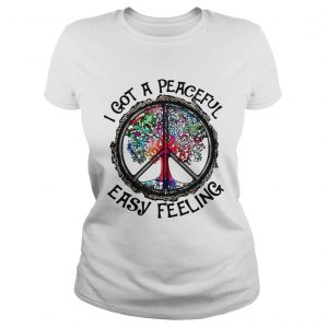 Ladies Tee Hippie tree I got a peaceful easy feeling shirt
