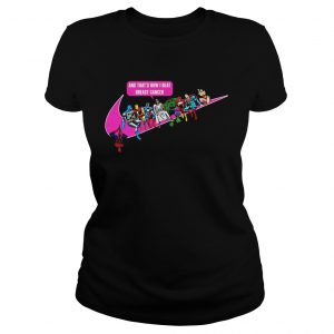 Ladies Tee Jesus and Superhero and thats how I beat breast cancer shirt