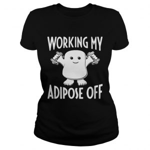 Ladies Tee Official Doctor Who Working My Adipose Off Shirt