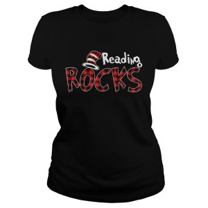 Ladies Tee Reading Rocks Plaid Version Shirt