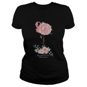 Ladies Tee Rose Breast Cancer Awareness Shirt