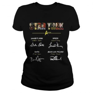 Ladies Tee Star Trek James TKirk signature shirt