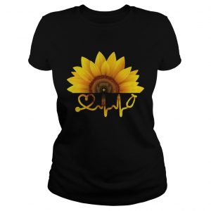 Ladies Tee Sunflower nurse shirt