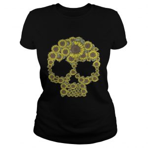 Ladies Tee Sunflower skull shirt