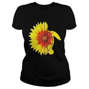 Ladies Tee Sunflower turtles shirt
