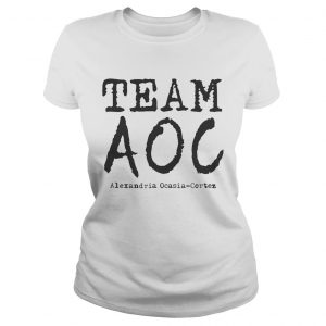Ladies Tee Team AOC Alexandria OcasioCortez Youngest Congresswoman T shirt