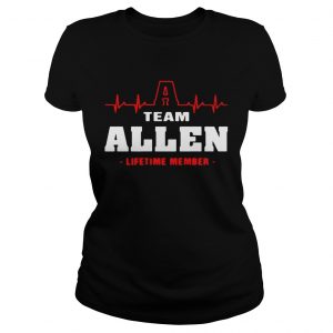 Ladies Tee Team Allen lifetime member shirt