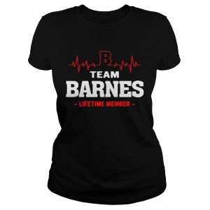 Ladies Tee Team Barnes lifetime member shirt