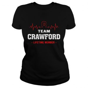 Ladies Tee Team Crawford lifetime member shirt