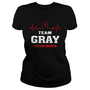 Ladies Tee Team Gray lifetime member shirt