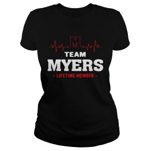 Ladies Tee Team Myers lifetime member shirt