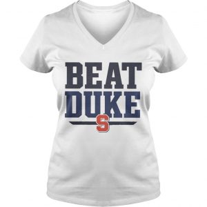 Ladies Vneck Beat blue North Carolina Tar Heels Beat Duke shirt
