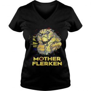 Ladies Vneck Cat Mother Flerken shirt