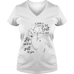 Ladies Vneck Elephants I Didnt Give You The Gift Of Life Life Ladies Shirt