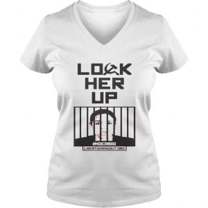 Ladies Vneck Liberty Hangout Lock Her Up nocasio shirt