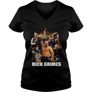Ladies Vneck Rick Grimes shirt