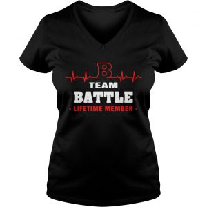 Ladies Vneck Team Battle lifetime member shirt