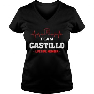 Ladies Vneck Team Castillo lifetime member shirt