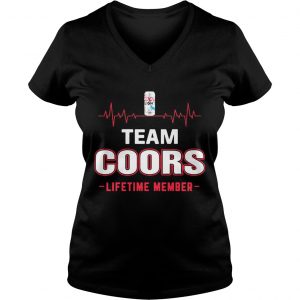 Ladies Vneck Team Coors lifetime member Shirt
