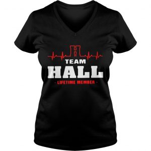Ladies Vneck Team Hall lifetime member shirt