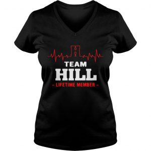 Ladies Vneck Team Hill lifetime member shirt