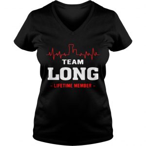 Ladies Vneck Team Long lifetime member shirt