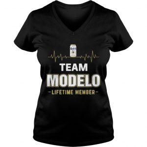 Ladies Vneck Team Modelo lifetime member Shirt