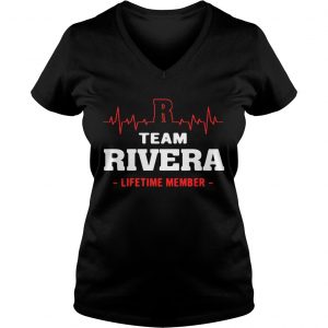 Ladies Vneck Team Rivera lifetime member shirt