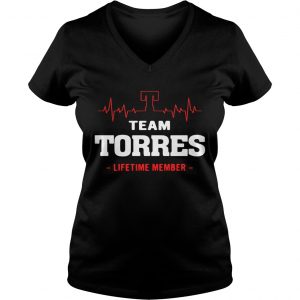Ladies Vneck Team Torres lifetime member shirt