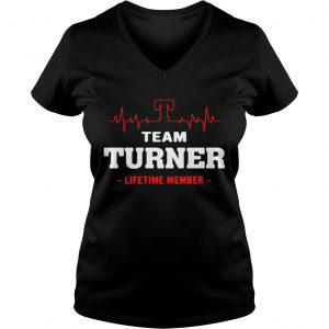 Ladies Vneck Team Turner lifetime member shirt