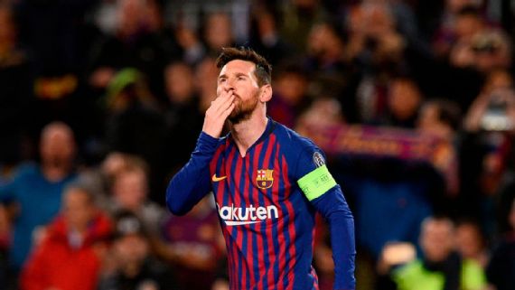 Lionel Messi’s brace guides Barcelona past Lyon, into quarters