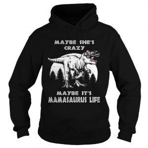 Maybe shes crazy maybe its Mamasaurus life Hoodie