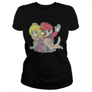 Super Mario spank princess butt Ladies Tee