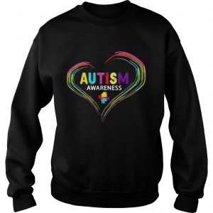 Sweatshirt Autism Awareness April World Heart Shirt