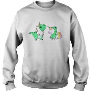 Sweatshirt Baby Dinosaur TRex and Unicorn shirt