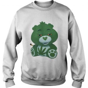 Sweatshirt Bear green smoking Cannabis shirt