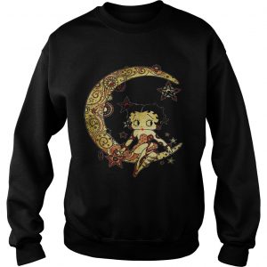 Sweatshirt Betty Boop sitting on the moon shirt