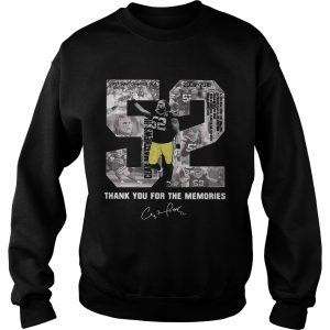 Sweatshirt Buy Clay Matthews 52 Thank You For The Memories shirt