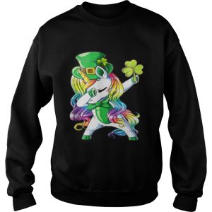 Sweatshirt Dabbing unicorn Irish St Patricks shirt