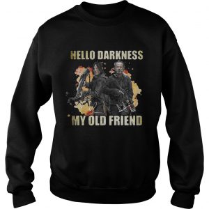 Sweatshirt Daryl Dixon and Rick Grimes Hello Darkness My Old Friend TShirt