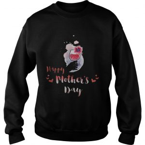 Sweatshirt Happy Mothers Day Wine shirt