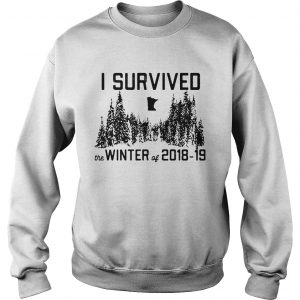 Sweatshirt I survived the winter of 2018 19 shirt
