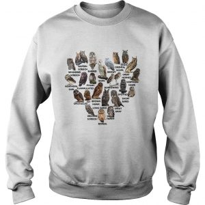 Sweatshirt Love owls eastern screech barred barn snowy oriental scops eagle shirt