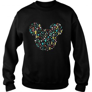 Sweatshirt Mickey Mouse Disney wine beer witch cocktails shirt