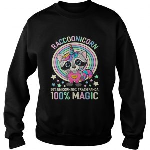 Sweatshirt Raccoonicorn 50 Unicorn 50 Trash Panda 100 Magic shirt