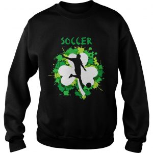 Sweatshirt Soccer Shamrock Irish St Pattys Day Sport Shirt
